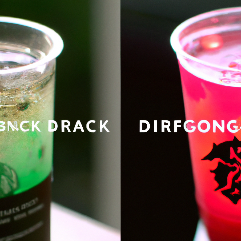 Starbucks Dragon Drink vs. Pink Drink: Comparing the Ingredients, Flavors, and Refreshing Qualities of Starbucks Dragon Drink and Pink Drink.
