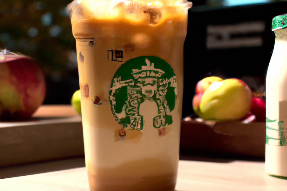 Savor the Flavors of Fall with the Iced Apple Crisp Macchiato at Starbucks: A Spiced and Refreshing Autumn Beverage!