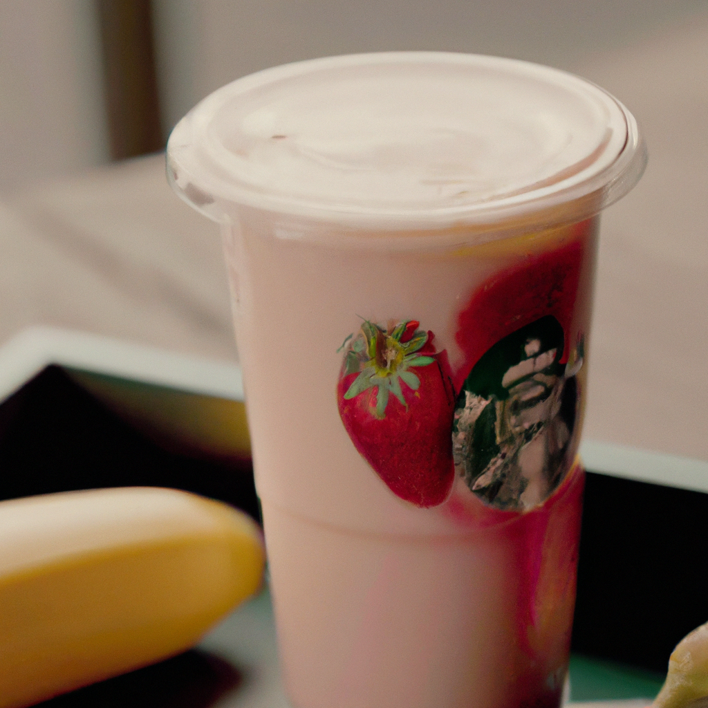 Enjoy the Classic Combination of Strawberry and Banana with the Starbucks Strawberry Banana Smoothie: A Fruity and Creamy Blend!