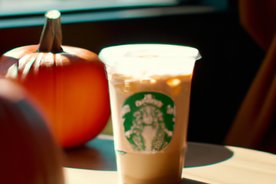 Welcome the Fall Season with the Pumpkin Spice Latte at Starbucks: A Classic and Spiced Autumn Beverage!