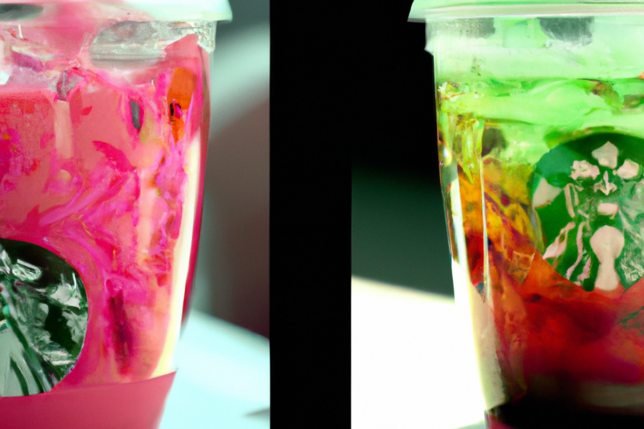 Starbucks Dragon Drink vs. Pink Drink: Comparing the Ingredients, Flavors, and Refreshing Qualities of Starbucks Dragon Drink and Pink Drink.