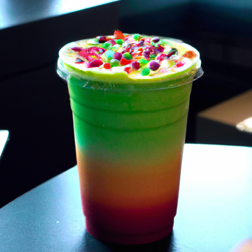 Experience the Secret Menu: Skittles Frappuccino at Starbucks: A Colorful and Fruity Beverage!