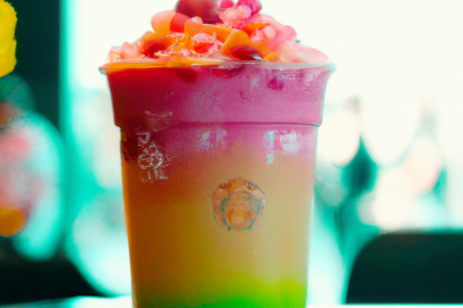 Experience the Secret Menu: Skittles Frappuccino at Starbucks: A Colorful and Fruity Beverage!