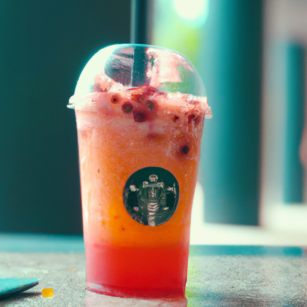 Delight in the Guava Passion Fruit Refresher at Starbucks: A Tropical and Exotic Fusion!