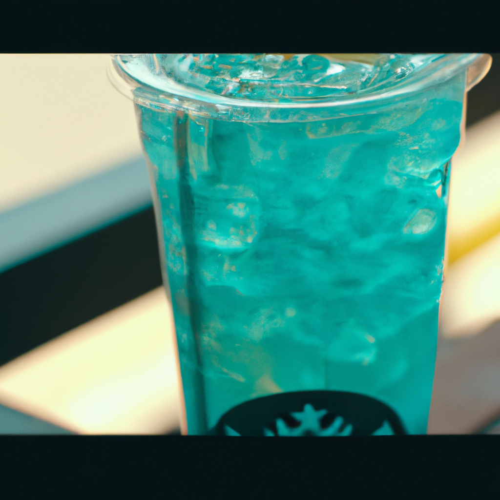 Cool Down with the Starbucks Blue Refresher: A Refreshing and Tranquil Drink!
